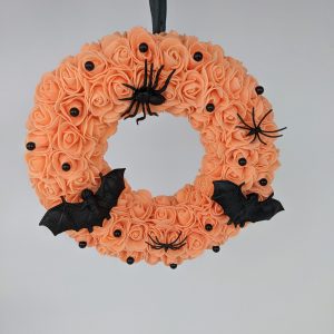 Couronne Halloween orange