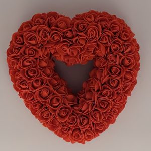 Cœur rouge sans ruban