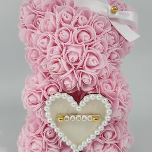 Ourson rose avec son cœur spécial "Fête des Mères"